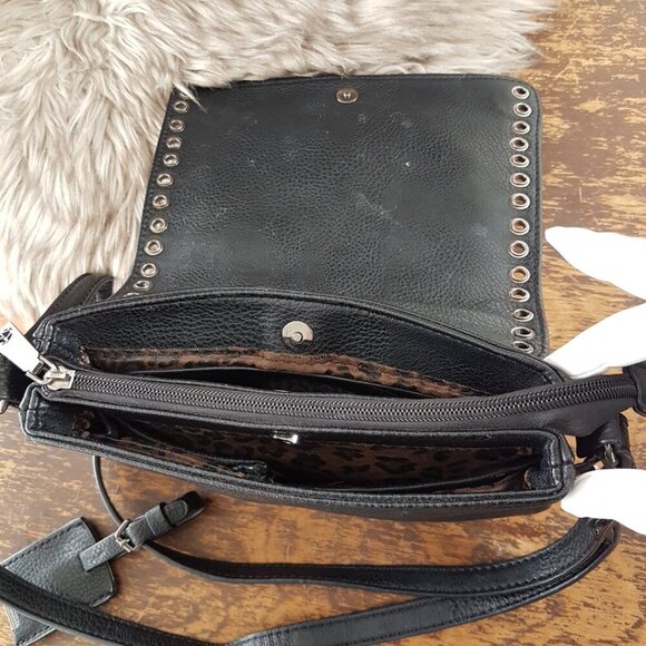 Hillary Radley Black Faux Leather Shoulder Bag - Picture 8 of 13
